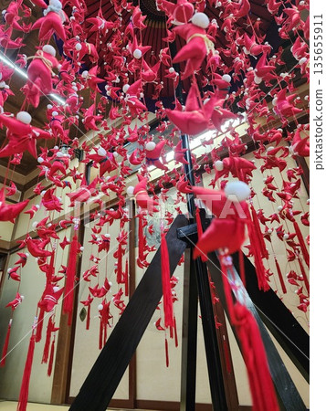 Vibrant hanging decorations 135655911