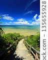 Summer Okinawa The sea of Yomitan village with beautiful gradation 135655928