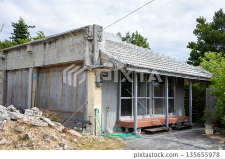 Old and very beautiful building in Okinawa Prefecture, Japan 135655978