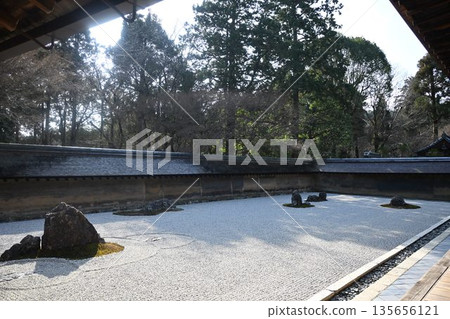Looking at the dry landscape garden Looking at the dry landscape garden 135656121