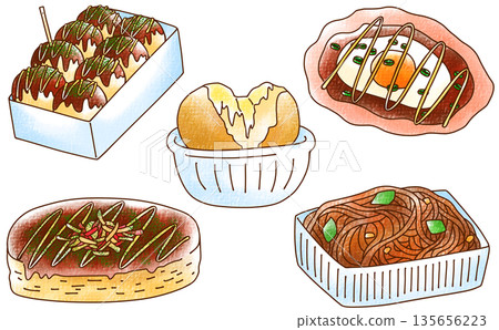 簡易街頭小吃套裝（模擬風格） 135656223