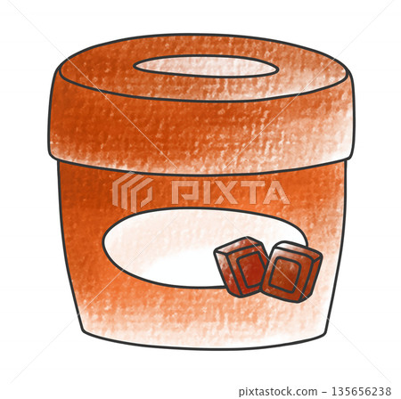 一杯簡單輕鬆的巧克力醬，復古風格 135656238