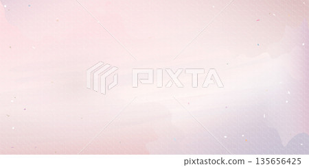 Abstract pink watercolor stained on white paper textured digital painting background. Valentine concept background template. 135656425