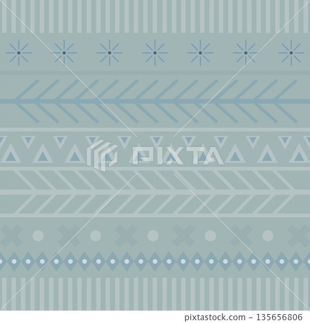 Illustration of pastel knitwear Christmas pattern  background. Winter geometric background template. 135656806