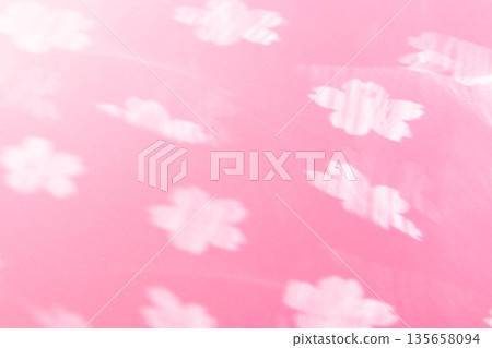 櫻花剪影陰影背景素材 135658094