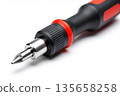 Close-Up of a Precision Screwdriver with Ergonomic Grip Design 135658258