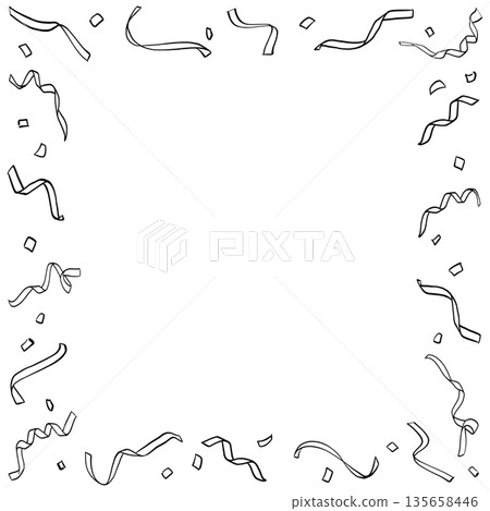 餅乾框，線條畫，方格 135658446