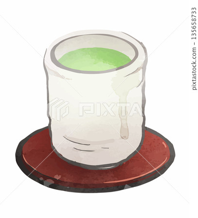 茶：茶杯中的日本茶插圖 7 135658733