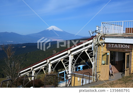 從靜岡縣特國峠頂眺望富士山 從靜岡縣特國峠頂眺望富士山 135660791