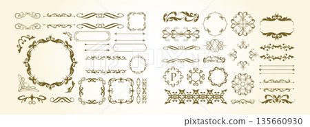 Romantic Valentine's Day frame design collection Romantic Valentine's Day frame design collection 135660930