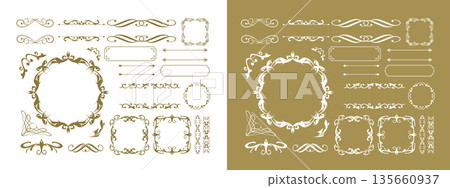 Romantic Valentine's Day frame design collection 135660937