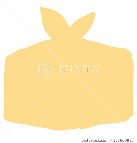 Simple explanatory illustration cut series for use in admission guides | Lunch bag 135660953