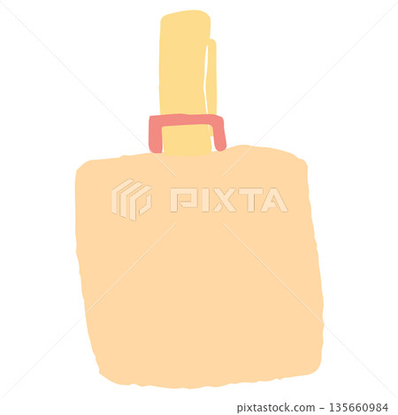 Simple explanatory illustration cut series for use in admissions information | Indoor shoe bag 135660984