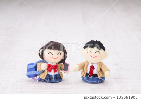High school student doll High school student doll 135661903