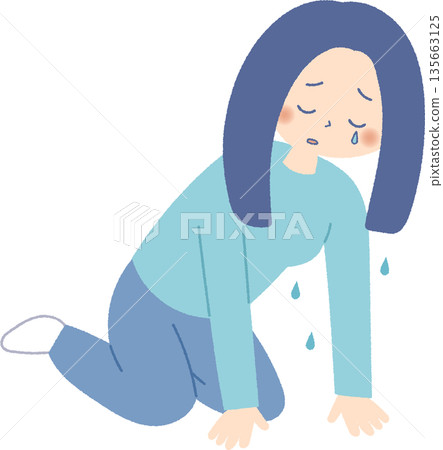 A crying woman 135663125