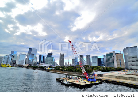 隅田川：勝須和豐洲地區的重建工作正在推進 135663181