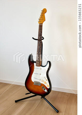 Electric guitar in the living room Electric guitar in the living room 135663231