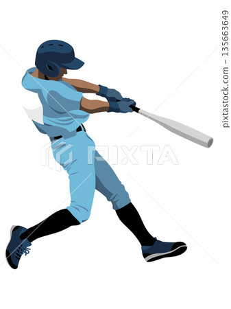 High school baseball "batter" 135663649