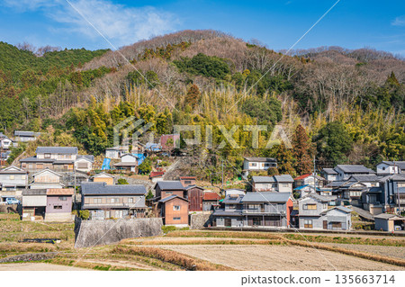 Asuka Village Mountain Village Scenery, Nara Prefecture Asuka Village Mountain Village Scenery, Nara Prefecture 135663714