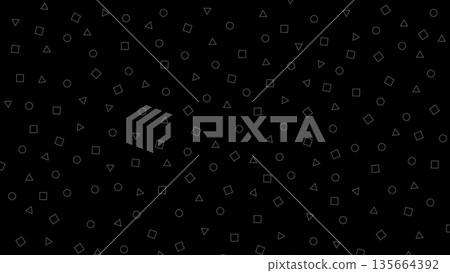 Simple background illustration of striped shapes Simple background illustration of striped shapes 135664392