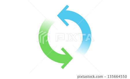 Illustration of arrows that represent circulation and processes Illustration of arrows that represent circulation and processes 135664550