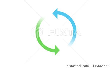 Illustration of arrows that represent circulation and processes Illustration of arrows that represent circulation and processes 135664552