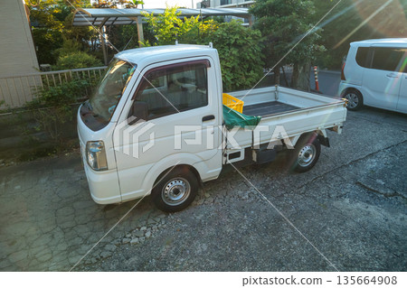 lightweight truck, parking place, autocar 135664908