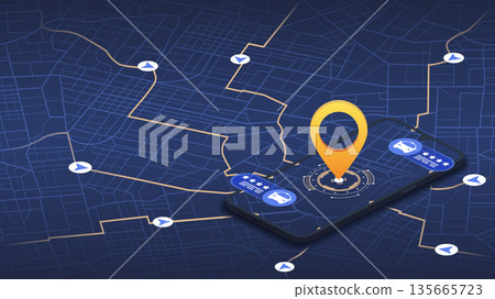 Ordering taxi online with mobile phone app. Internet cab car service on smartphone application. Customer ranking, rating auto ride. Vector illustration on black background Ordering taxi online with mobile phone app. Internet cab car service on smartphone application. Customer ranking, rating auto ride. Vector illustration on black background 135665723