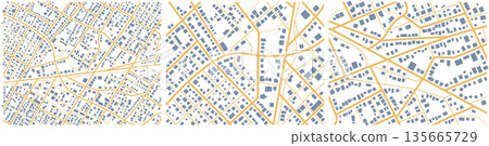 Gps map set navigation to own house. City top view. View from above the map buildings. Detailed view of city. Decorative graphic tourist map. Abstract transportation background. Vector, illustration. Gps map set navigation to own house. City top view. View from above the map buildings. Detailed view of city. Decorative graphic tourist map. Abstract transportation background. Vector, illustration. 135665729