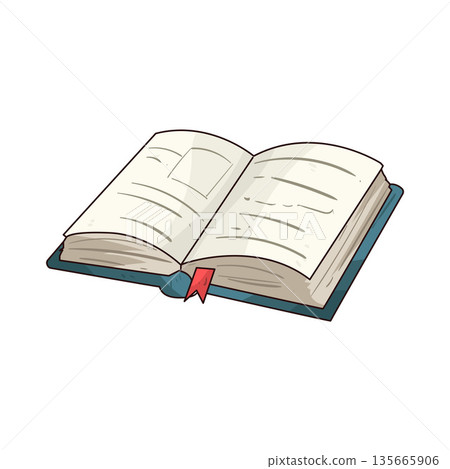 illustration of open book 135665906