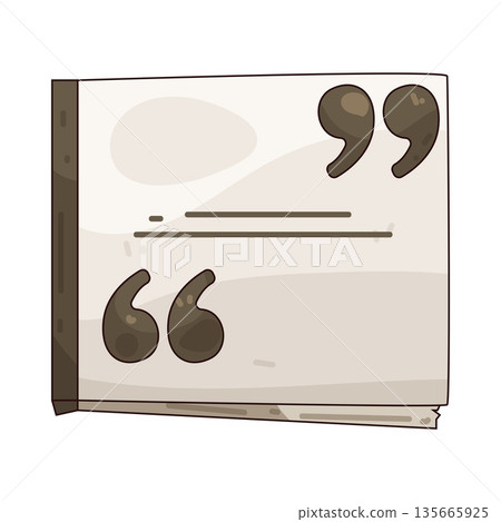 illustration of quote mark illustration of quote mark 135665925