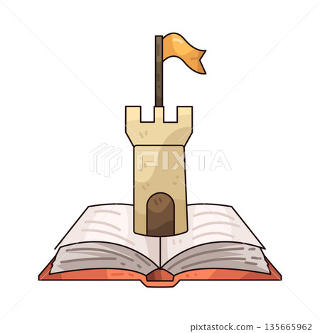 illustration of fairy tale book 135665962