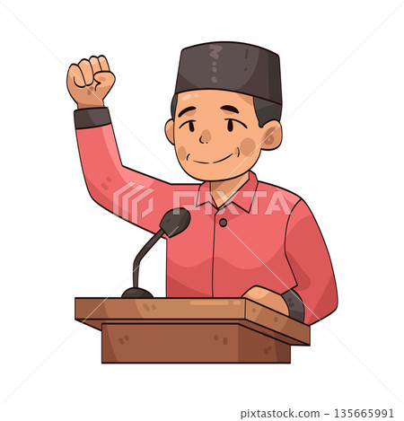 illustration of Youth Pledge speech 135665991