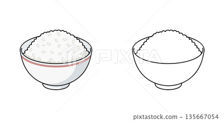 小飯碗圖示插圖 135667054