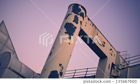 Pillars supporting the Chiba Urban Monorail 135667600