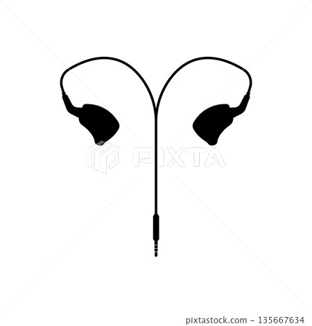 earphones line icon 135667634