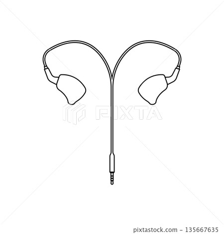 earphones line icon earphones line icon 135667635