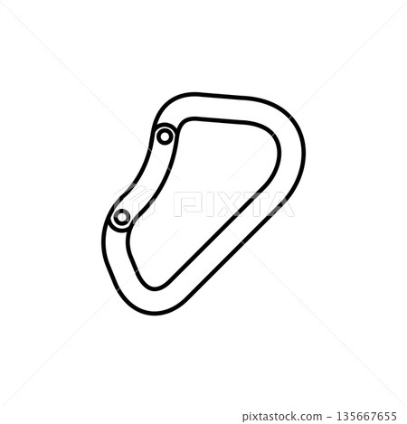 Carabiner Icon Illustration Carabiner Icon Illustration 135667655