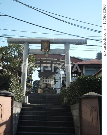 Uogashi Suijin Shrine Worship Site inside Tsukiji Fish Market 135668366
