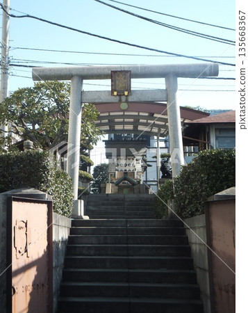 Uogashi Suijin Shrine Worship Site inside Tsukiji Fish Market 135668367