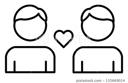Subject icon: Simple monochrome illustration of special activities (interaction and bonding) Subject icon: Simple monochrome illustration of special activities (interaction and bonding) 135669014