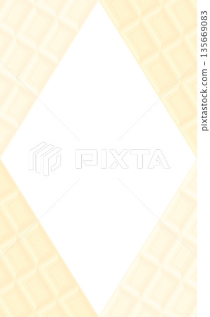 白巧克力棒菱形框_直式版 白巧克力棒菱形框_直式版 135669083