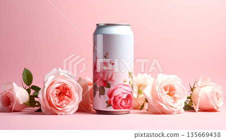 pink rose and candle pink rose and candle 135669438
