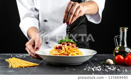 chef preparing food 135669495