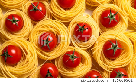 italian pasta with tomatoes italian pasta with tomatoes 135669501
