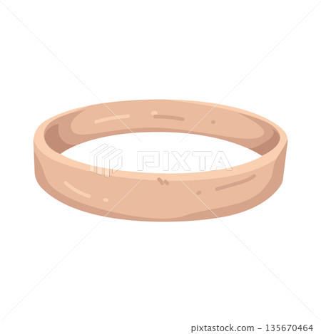 Illustration of gold ring 135670464