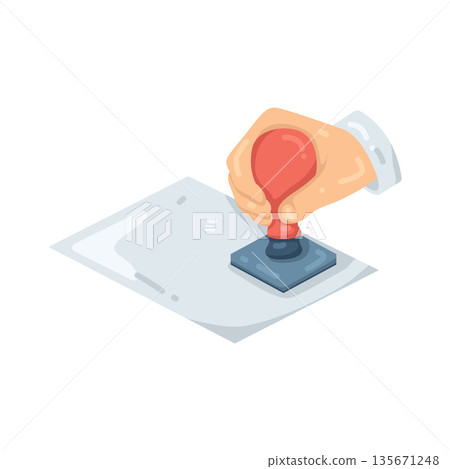 Illustration of stamp Illustration of stamp 135671248