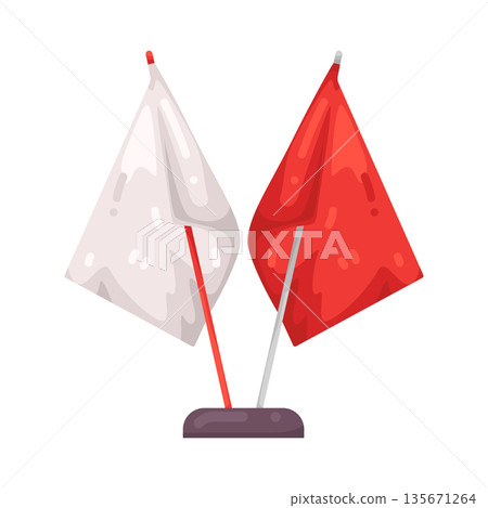 Illustration of Indonesia Flag Illustration of Indonesia Flag 135671264
