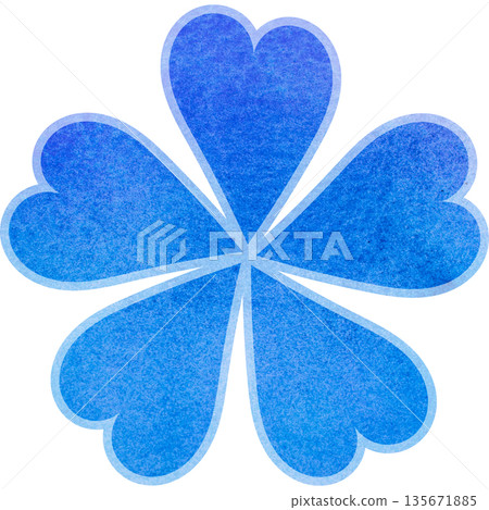 Beautiful watercolor flower icon image illustration 135671885