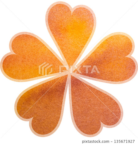 Beautiful watercolor flower icon image illustration 135671927